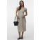MAMALICIOUS gestreepte zwangerschaps- en voedings maxi jurk beige