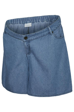 zwangerschaps short light blue denim