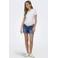 ONLY MATERNITY regular zwangerschaps short medium blue denim