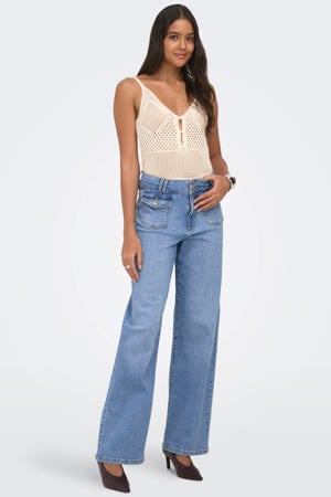 Onlhope Hw Wide Db Poc Dnm Box wide leg jeans medium blue denim