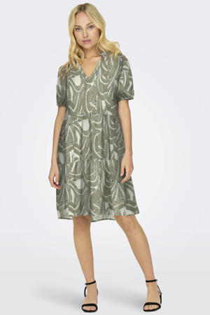 trapeze jurk met zebraprint