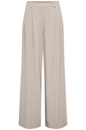 wide leg regular waist casual broek