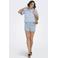 ONLY skinny high waist denim short light blue denim