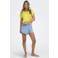 ONLY regular waist gebloemde casual short light blue denim