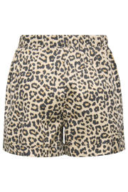 thumbnail: ONLY regular waist casual short met panterprint beige