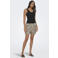 ONLY regular waist casual short met panterprint beige