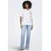 ONLY T-shirt met backprint ecru