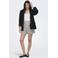 ONLY regular high waist gestreepte casual short ecru
