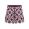 ONLY regular waist casual short paars met ingebreid patroon