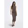 ONLY midi jurk bruin