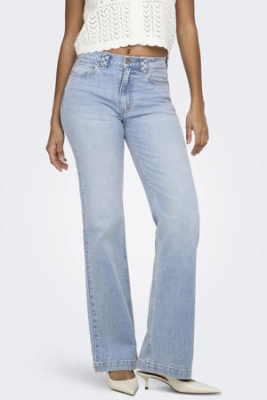 Onltess Mw Flare Braided Dnm flared jeans light blue denim