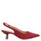 Manfield suède slingback pumps donkerrood