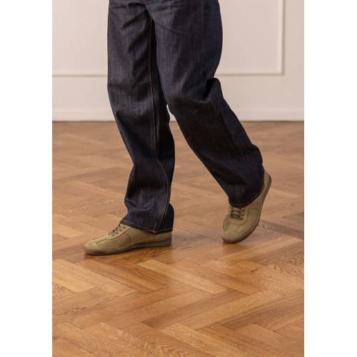 Manfield suède sneakers groen afbeelding