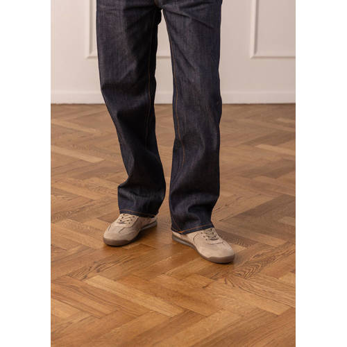 Manfield suède sneakers beige afbeelding