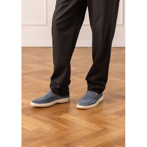 Manfield suède loafers blauw afbeelding