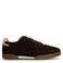 Manfield suède sneakers donkerbruin