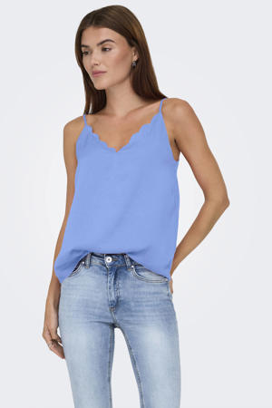 spaghettitop blauw