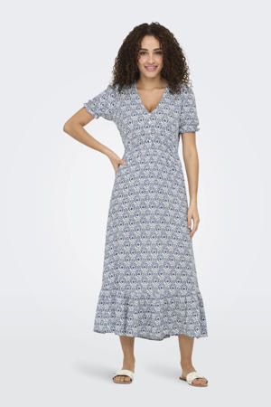 maxi jurk blauw