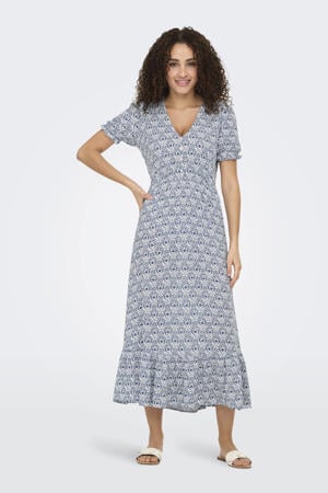 maxi jurk blauw