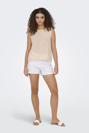 denim regular waist short