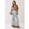 Summum wide leg high waist broek lichtblauw
