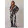 Summum top met print - donkerblauw