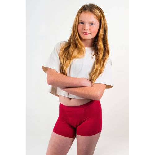 Moodies Undies boyshort menstruatieslip super donkerroze