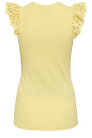 thumbnail: ONLY MATERNITY zwangerschaps T-shirt broderie lichtgeel