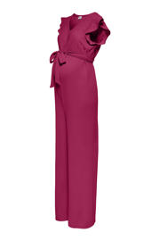thumbnail: ONLY MATERNITY zwangerschaps jumpsuit broderie fuchsia