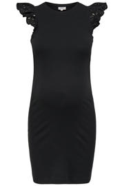 thumbnail: ONLY MATERNITY zwangerschaps korte jurk broderie zwart