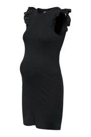 thumbnail: ONLY MATERNITY zwangerschaps korte jurk broderie zwart