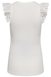 thumbnail: ONLY MATERNITY zwangerschaps T-shirt broderie ecru