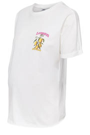 thumbnail: ONLY MATERNITY zwangerschaps T-shirt met backprint wit