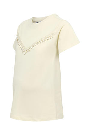 zwangerschaps T-shirt ecru