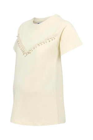 zwangerschaps T-shirt ecru