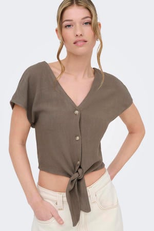 blousetop met linnen