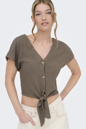 blousetop met linnen