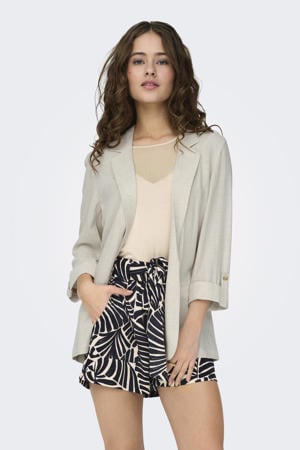 getailleerde blazer lichtgrijs