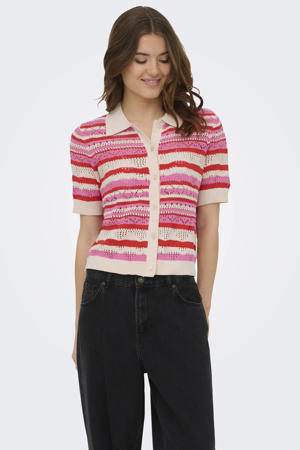 gestreepte vest multi gebreid
