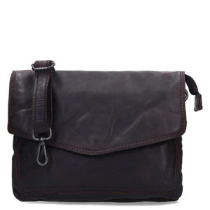 leren crossbody tas donkerbruin