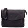 No Stress leren crossbody tas donkerbruin