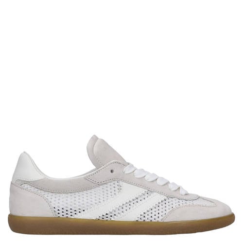 Manfield suède sneakers beige afbeelding