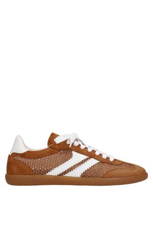 suède sneakers cognac