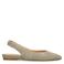 Manfield suède slingback loafers kaki