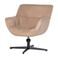 WOOOD WOOOD Wibo Draaifauteuil - Velvet - Mat Zand - 94x71x83