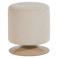 WOOOD WOOOD Islen Poef Met Draaivoet - Bouclé - Beige - 47x39x39