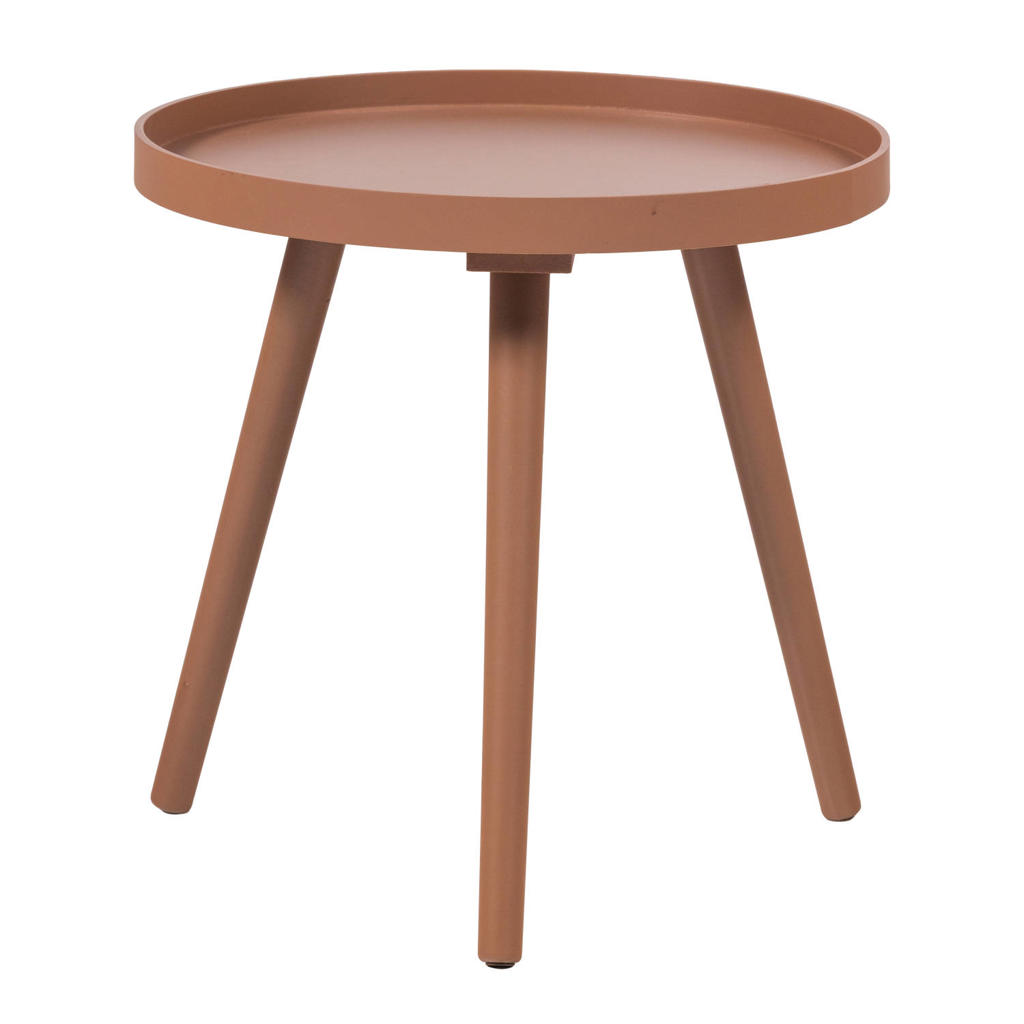 WOOOD WOOOD Sasha Bijzettafel Ø 40 CM - Hout - Oudroze - 41x41x40.5