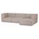 WOOOD WOOOD Manu Chaise Longue Bank - Grove Chenille - Naturel - 73x286x160