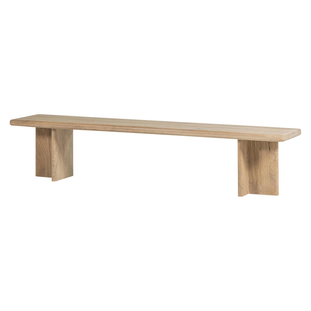 WOOOD Ato Eetbankje 220 CM - Mangohout - Naturel - 47x220x45