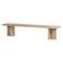 WOOOD WOOOD Ato Eetbankje 220 CM - Mangohout - Naturel - 47x220x45